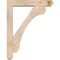Ekena Millwork Legacy Craftsman Smooth Bracket w/ Offset Brace, Douglas Fir, 5 1/2"W x 28"D x 36"H BKT0604X28X36LEC04SDF - alternate 2